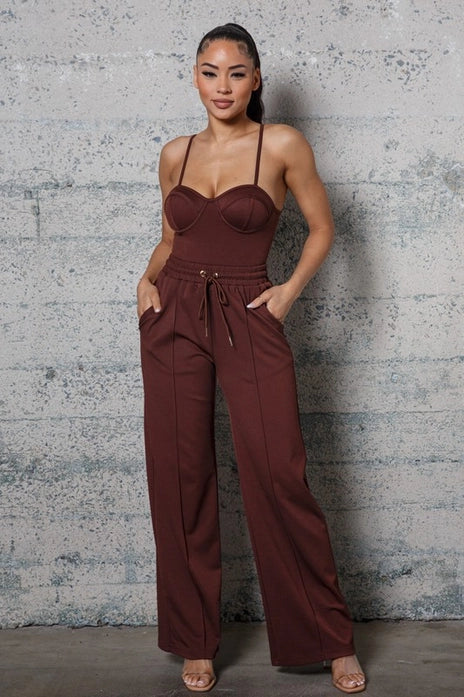 Mahogany Bustier Set
