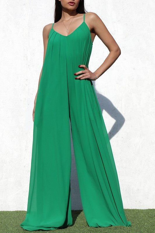 Emerald Elegance Jumpsuit